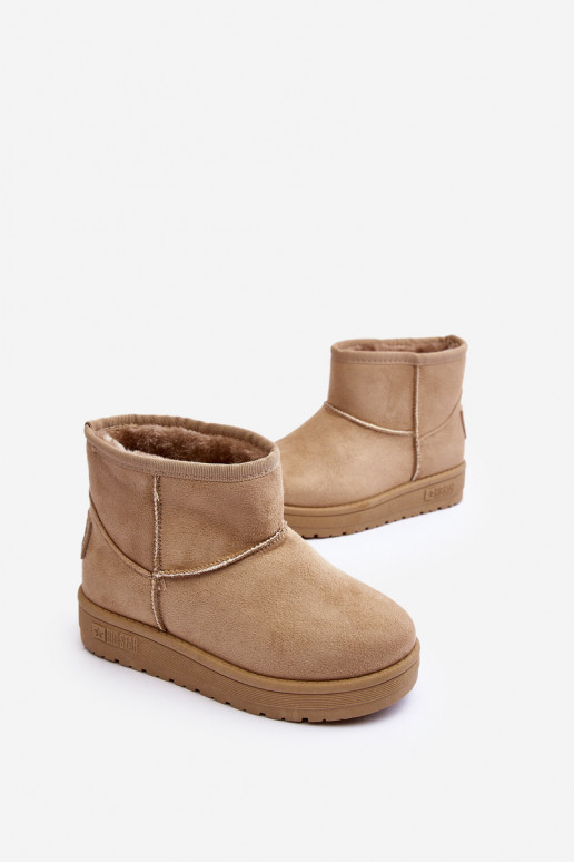 Sniega apavi siltināti smilšu krāsas Big Star MM374056