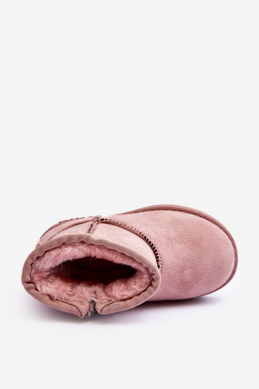 Sniega apavi siltināti ar rāvējslēdzējiem Rozā krāsas Big Star MM374101