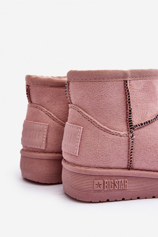 Sniega apavi siltināti ar rāvējslēdzējiem Rozā krāsas Big Star MM374101