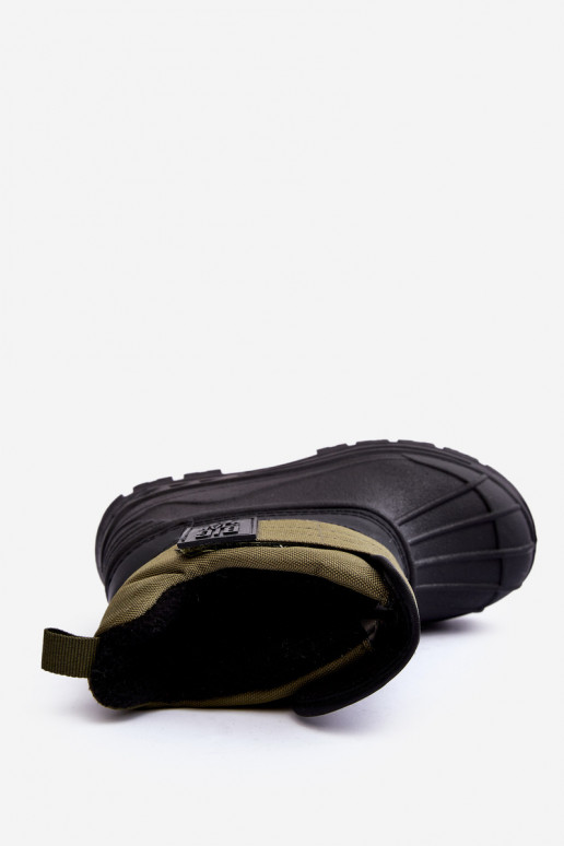 Sniega apavi ar lipīgām aizdarēm siltināti Haki krāsas Big Star MM374123