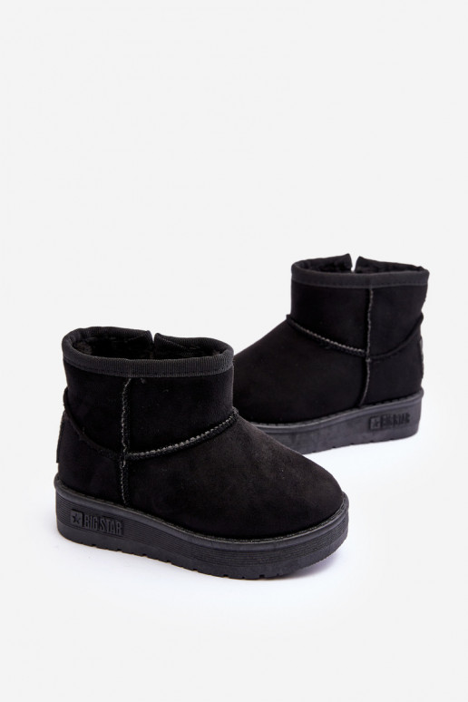 Sniega apavi siltināti ar rāvējslēdzējiem melnas krāsas Big Star MM374100