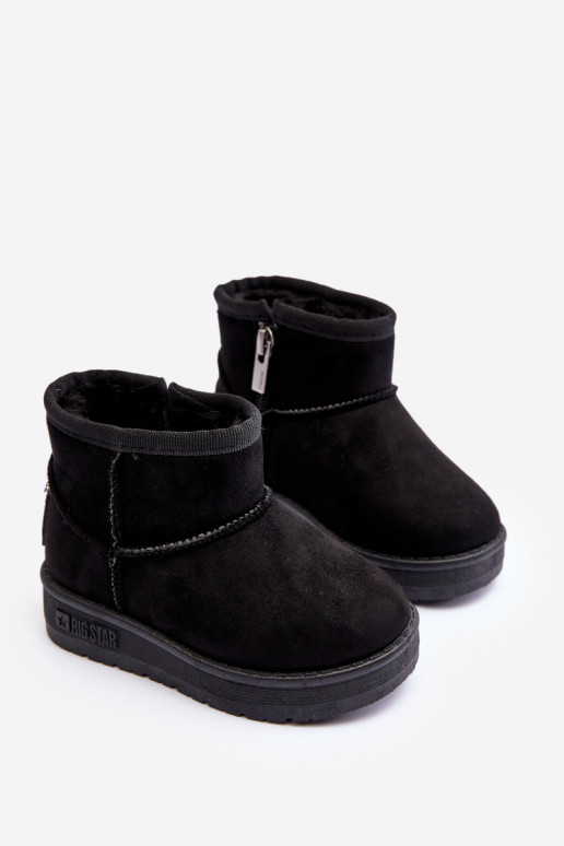 Sniega apavi siltināti ar rāvējslēdzējiem melnas krāsas Big Star MM374100