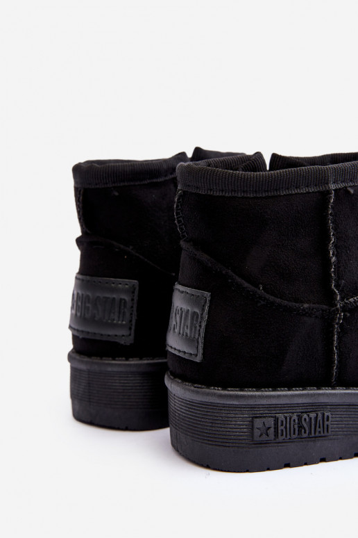 Sniega apavi siltināti ar rāvējslēdzējiem melnas krāsas Big Star MM374100