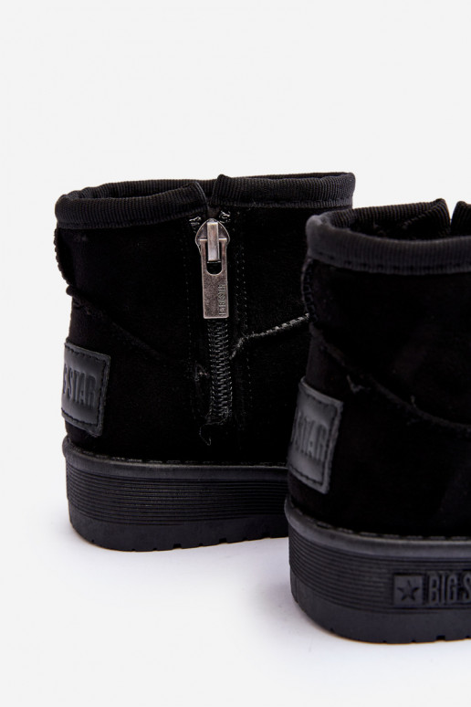 Sniega apavi siltināti ar rāvējslēdzējiem melnas krāsas Big Star MM374100