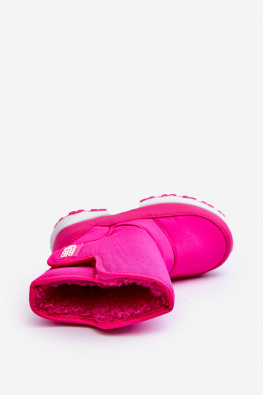 sniega apavi siltināti ar lipīgām aizdarēm Bērnu apavi Rozā krāsas Big Star MM374121