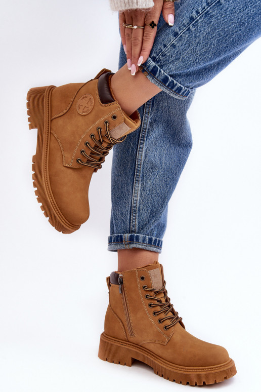 siltināti Sieviešu puszābaki apavi brūnas krāsas Felizia