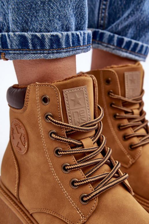 siltināti Sieviešu puszābaki apavi brūnas krāsas Felizia