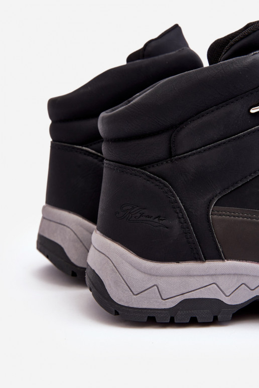 pārgājienu zābaki apavi melnas krāsas Maraena