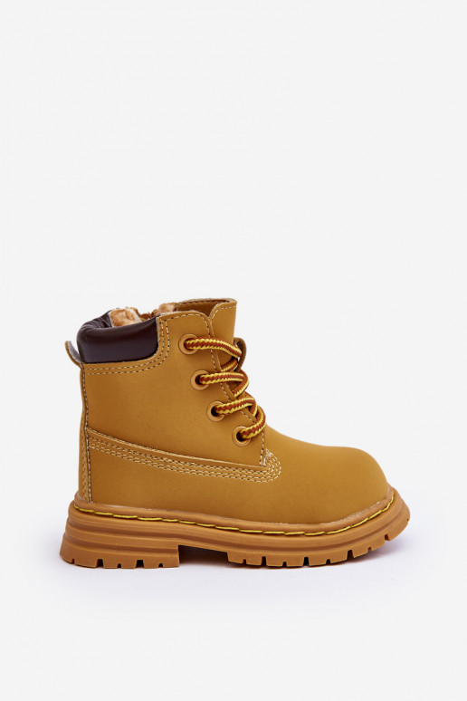 Bērnu apavi apavi ar rāvējslēdzējiem brūnas krāsas Bansi