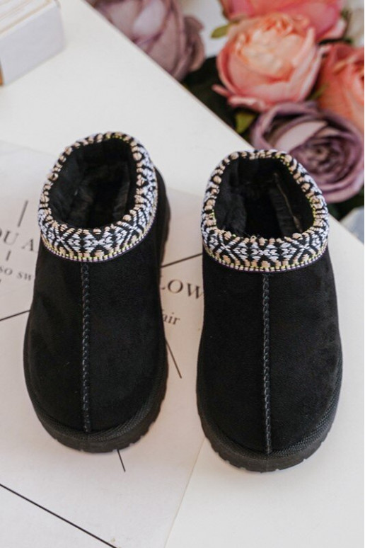 Čības Bērnu apavi  siltināti melnas krāsas Olivane