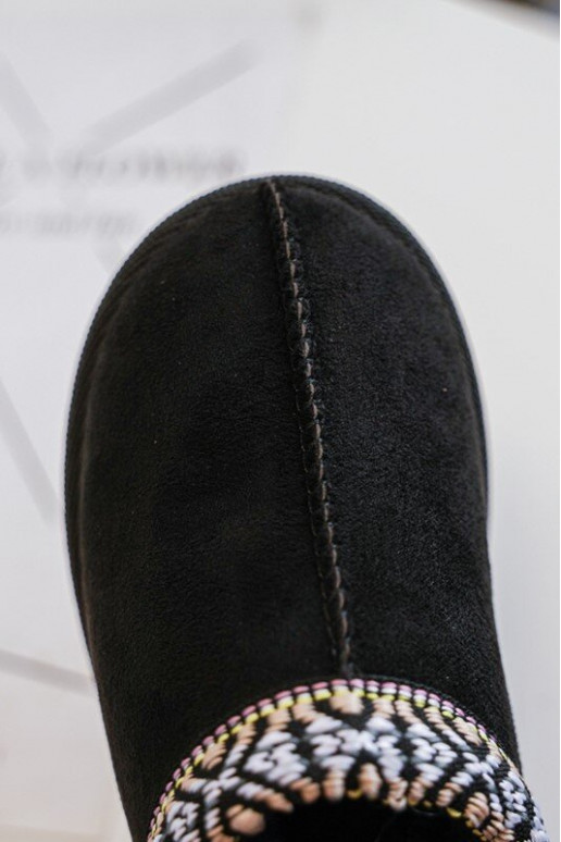 Čības Bērnu apavi  siltināti melnas krāsas Olivane