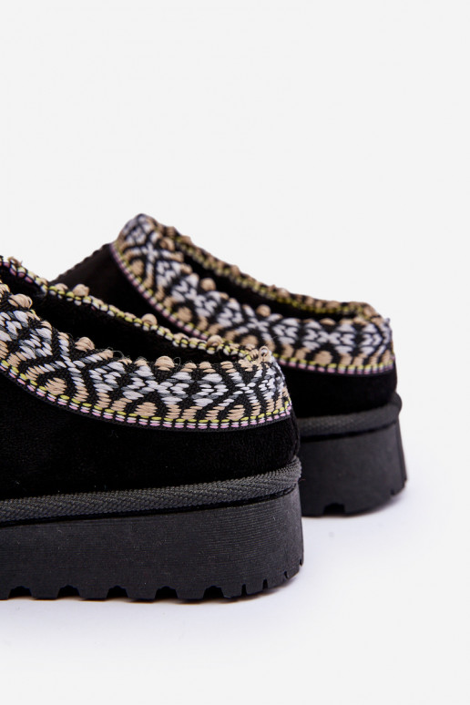 Čības Bērnu apavi  siltināti melnas krāsas Olivane