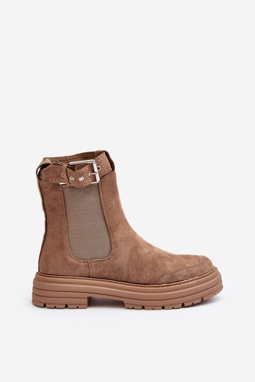 zamšādas stilīgi puszābaki  smilšu krāsas Ozaro zamšādas stilīgi puszābaki  smilšu krāsas Ozaro