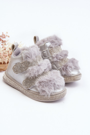 Bērnu sniega zābaki sildīja sudraba Leela 2