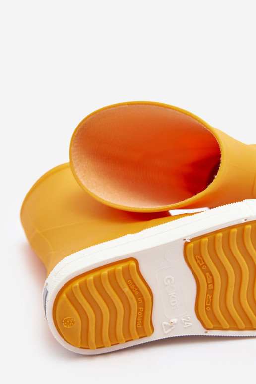 Bērnu gumijas apavi Wave Gokids 979 dzeltenā krāsā Bērnu gumijas apavi Wave Gokids 979 dzeltenā krāsā