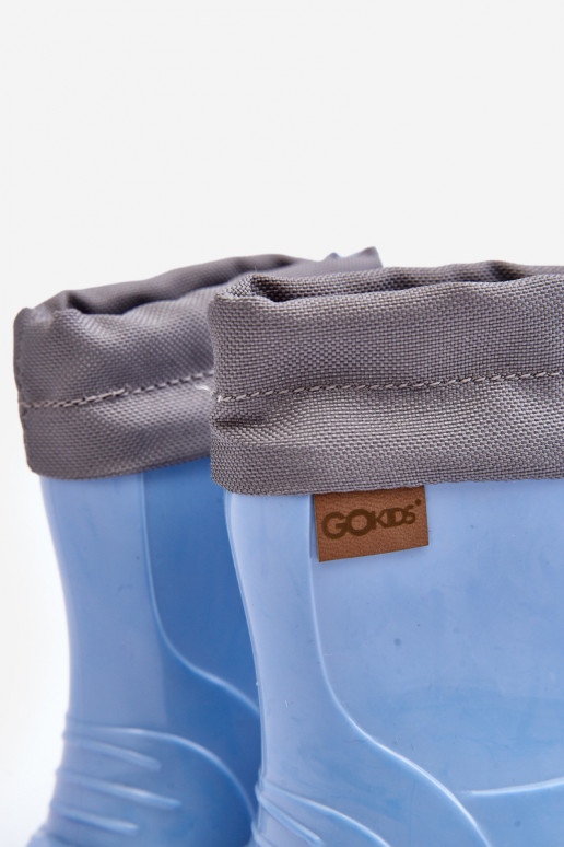 Gumijas apavi Bērnu apavi KIMMY Zilas krāsas GoKids 951