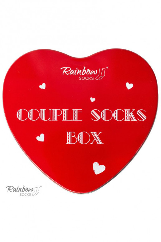Zeķes COUPLE BOX 2 pāri Kaste ar sirsniņām Zeķes COUPLE BOX 2 pāri Kaste ar sirsniņām