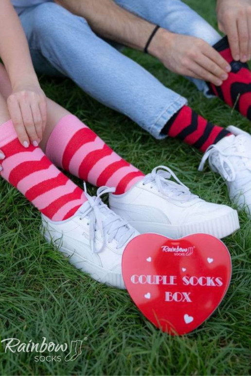 Zeķes COUPLE BOX 2 pāri Kaste ar sirsniņām