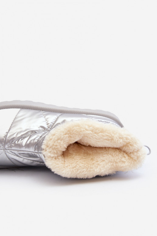 sniega apavi   ar platformu Sudraba krāsas Fionia