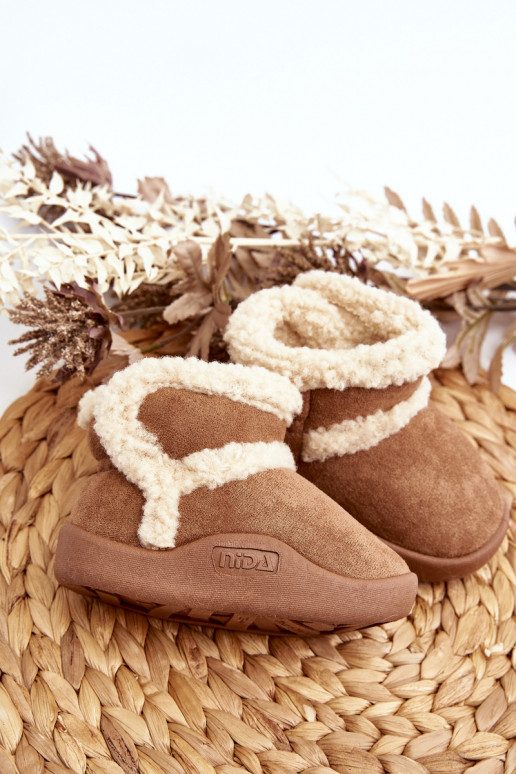 Sniega apavi ar lipīgām aizdarēm brūnas krāsas Unitia