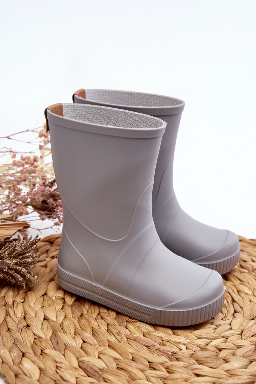 Bērnu apavi Gumijas apavi Wave Gokids 979 Pelēkas krāsas