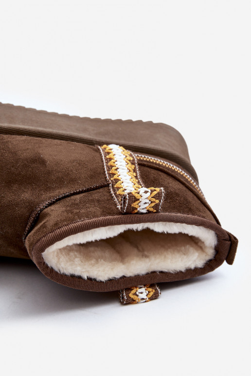 sniega apavi ar platformu ar rakstiem haki krāsas Udra sniega apavi ar platformu ar rakstiem haki krāsas Udra