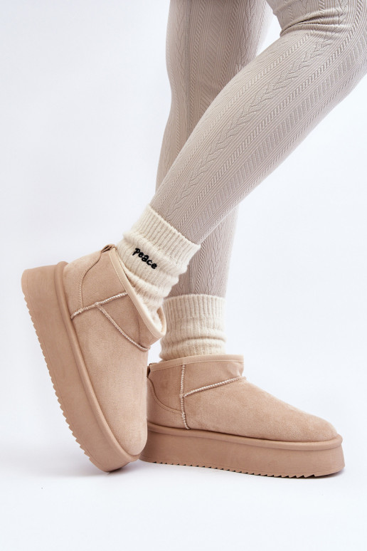 sniega apavi  smilšu krāsas Caliksa