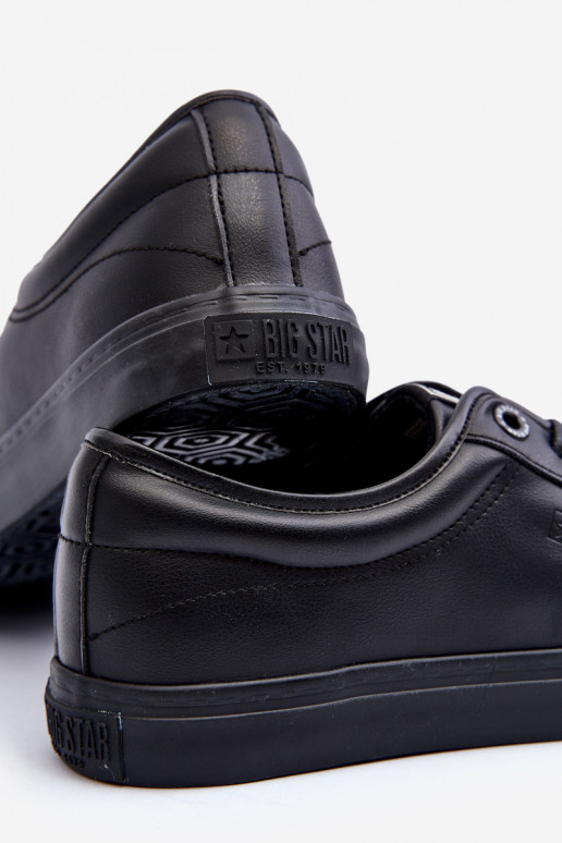 brīvā laika apavi no eko ādas melnas krāsas Big Star JJ174234 brīvā laika apavi no eko ādas melnas krāsas Big Star JJ174234