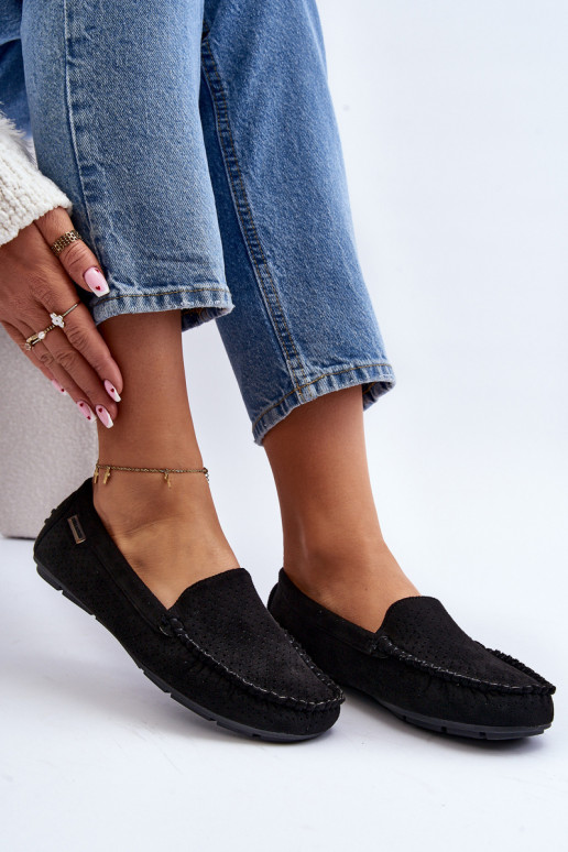 Mokasīni melnas krāsas Rasirna