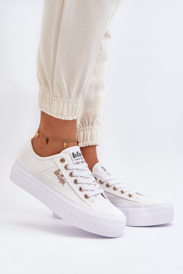 Sieviešu apavi ar platformu Lee Cooper LCW-24-31-2725 baltas krāsas 2