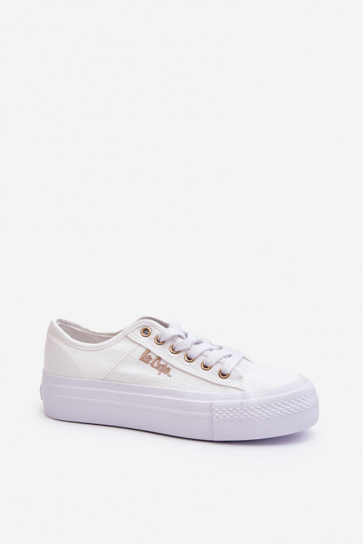 Sieviešu apavi ar platformu Lee Cooper LCW-24-31-2725 baltas krāsas