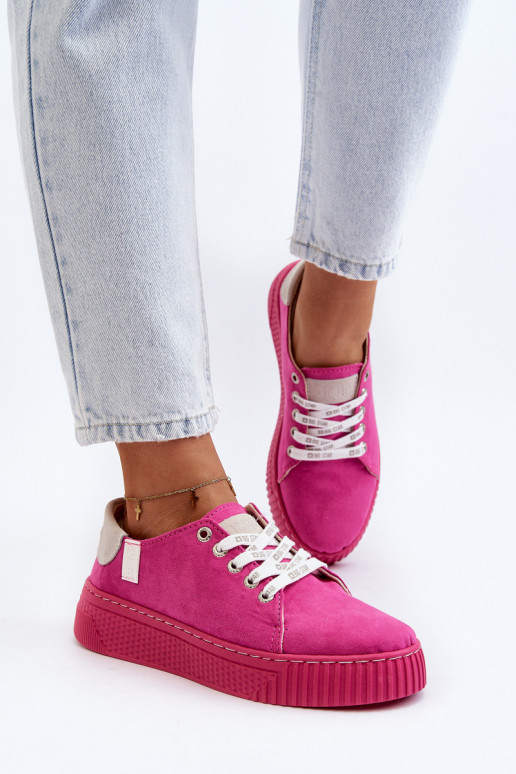 sieviešu puszābaki MEMORY FOAM SYSTEM BIG STAR NN276004 rozā krāsas