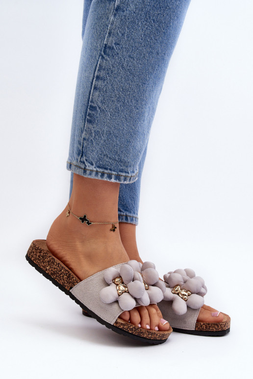 sieviešu čības  Pelēkas krāsas Bunlia sieviešu čības  Pelēkas krāsas Bunlia