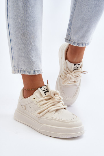 Sneakers modeļa apavi Eko   smilšu krāsas Avanalis