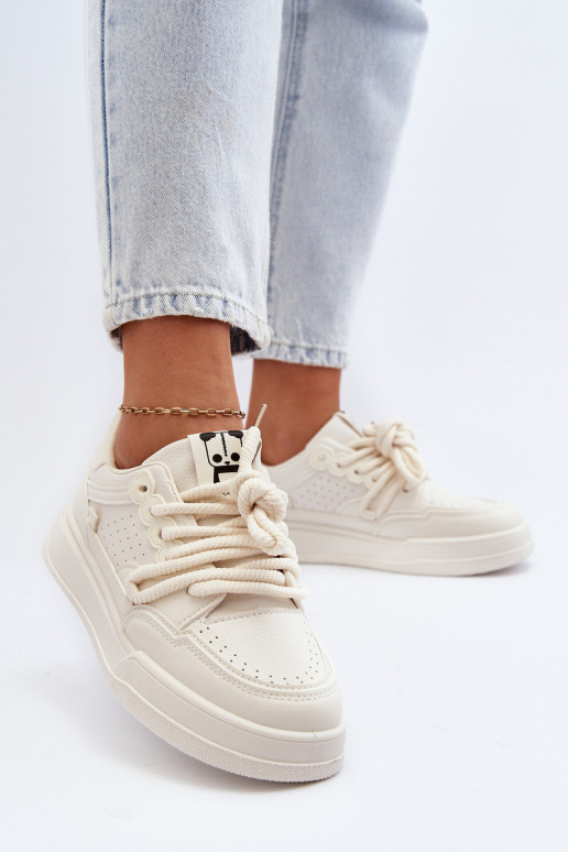 Sneakers modeļa apavi Eko   smilšu krāsas Avanalis