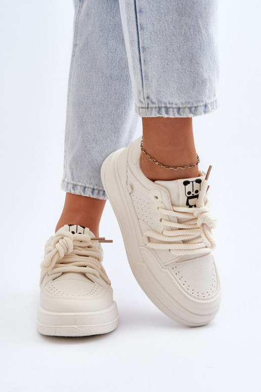 Sneakers modeļa apavi Eko   smilšu krāsas Avanalis