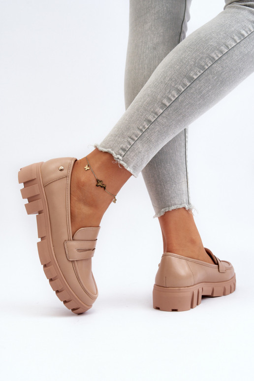 Mokasīni  smilšu krāsas Seravisa