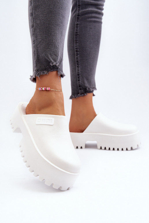 Čības  Big Star NN274015 baltas krāsas Čības  Big Star NN274015 baltas krāsas