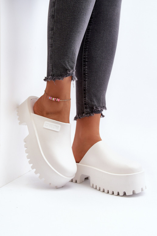 Čības  Big Star NN274015 baltas krāsas Čības  Big Star NN274015 baltas krāsas