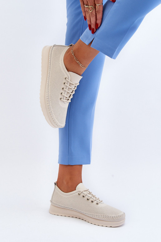 Sportiska stila apavi sieviešu puszābaki smilšu krāsas Lalnai Sportiska stila apavi sieviešu puszābaki smilšu krāsas Lalnai