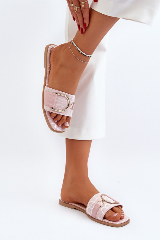 spīdīgs sieviešu čības ar ornamentiem Rozā krāsas Taleci spīdīgs sieviešu čības ar ornamentiem Rozā krāsas Taleci