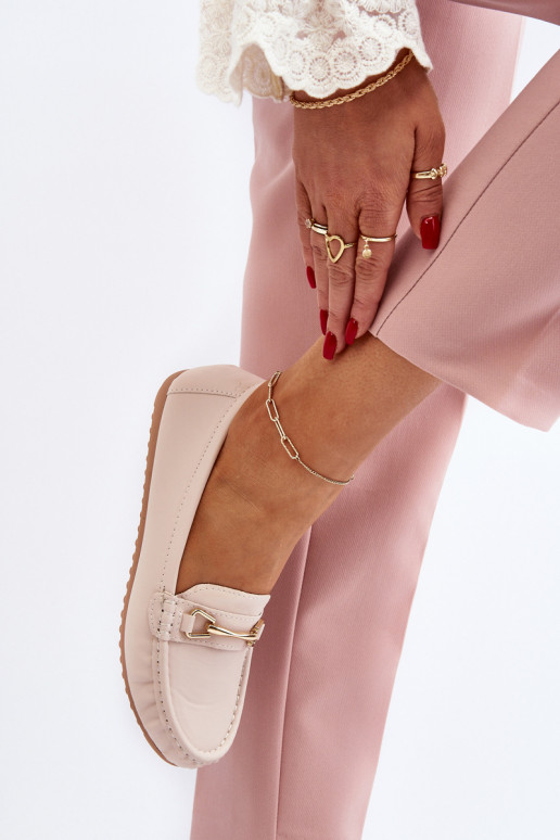 Klasiska modeļa Mokasīni ar ornamentiem smilšu krāsas Ainslee Klasiska modeļa Mokasīni ar ornamentiem smilšu krāsas Ainslee