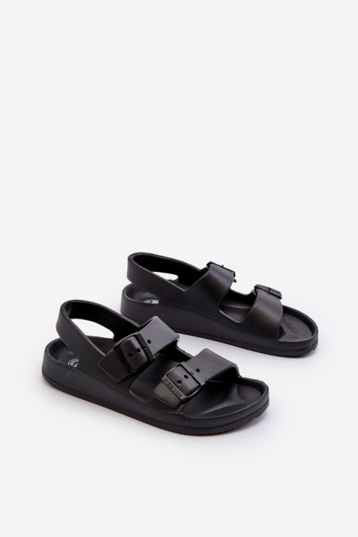 Čības Bērnu apavi  ar sprādzēm BIG STAR NN374541 melnas krāsas Čības Bērnu apavi  ar sprādzēm BIG STAR NN374541 melnas krāsas