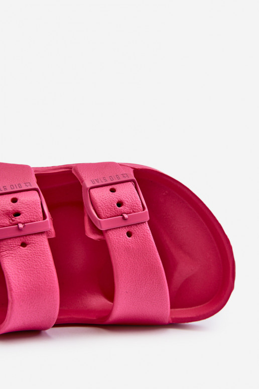 Čības Bērnu apavi  ar sprādzēm BIG STAR NN374545 rozā krāsas Čības Bērnu apavi  ar sprādzēm BIG STAR NN374545 rozā krāsas