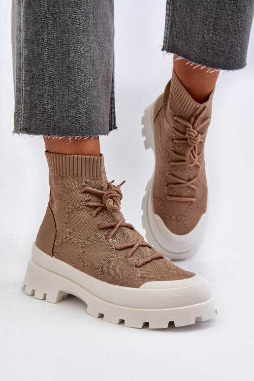 Sieviešu puszābaki brūnas krāsas Solime Sieviešu puszābaki brūnas krāsas Solime