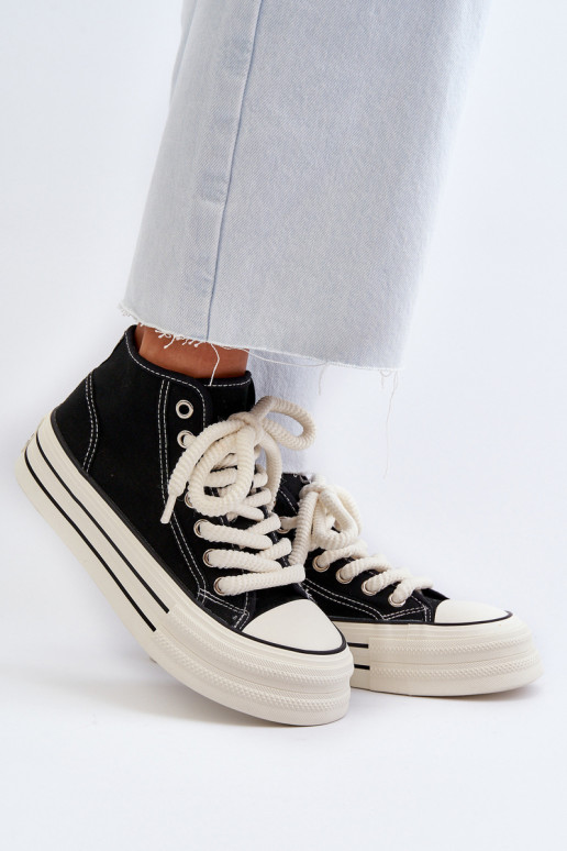 sieviešu puszābaki ar platformu melnas krāsas Aineri sieviešu puszābaki ar platformu melnas krāsas Aineri