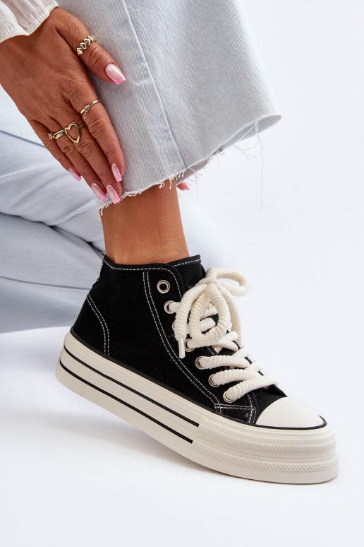 sieviešu puszābaki ar platformu melnas krāsas Aineri sieviešu puszābaki ar platformu melnas krāsas Aineri