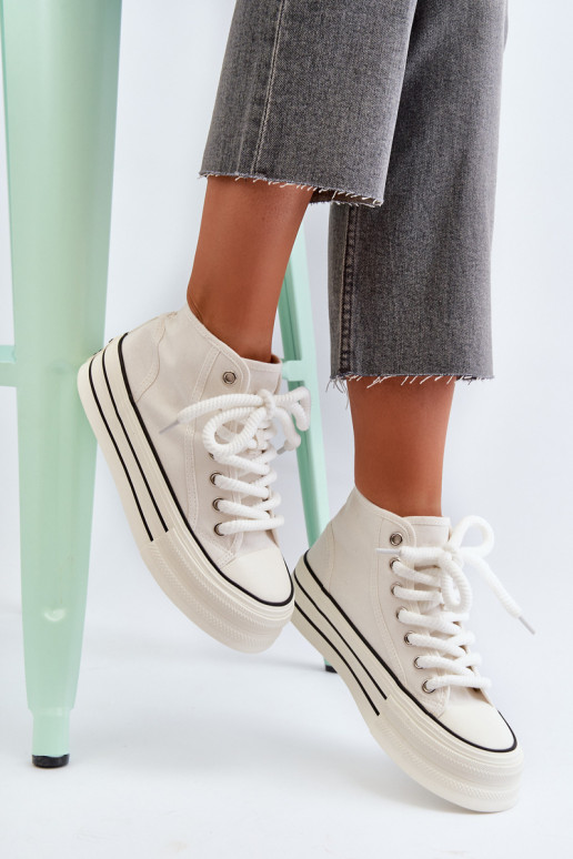 sieviešu puszābaki ar platformu baltas krāsas Aineri sieviešu puszābaki ar platformu baltas krāsas Aineri