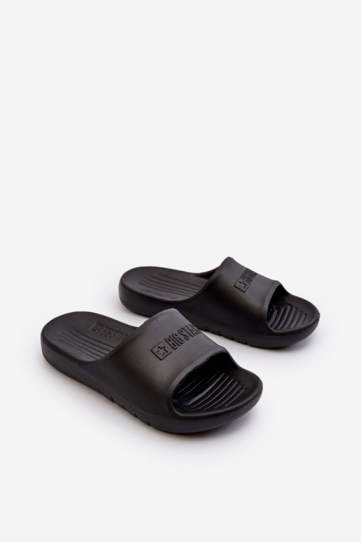 Vieglas čības Bērnu apavi Big Star NN374556 melnas krāsas Vieglas čības Bērnu apavi Big Star NN374556 melnas krāsas