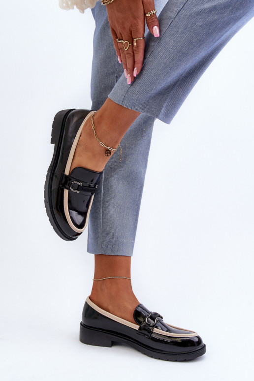 Sieviešu apavi Mokasīni S.Barski HY336A melnas krāsas